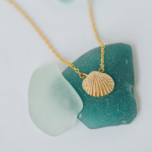 "ISLA" Dotted Cascara Shell Necklace